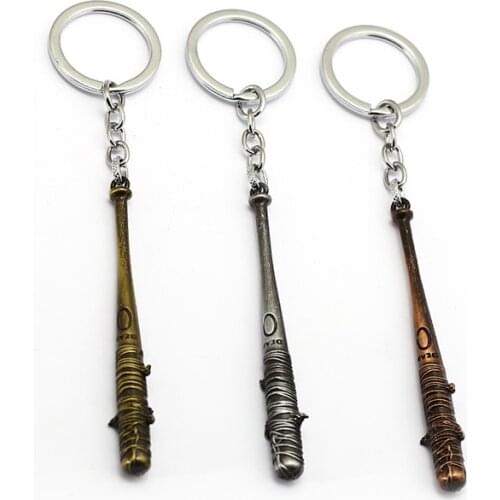 The Walking Dead Keychain Negans Bat Stick LUCILLE Keyring llavero Men Car Women Bag Key Chain Pendant Chaveiro Jewelry