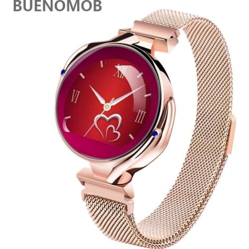 BUENOMOB Smart Watch Ladies Heart Rate Monitor Blood Pressure Smartwatch Bracelet Fitness Sleep Tracker Wristband Smartwatch