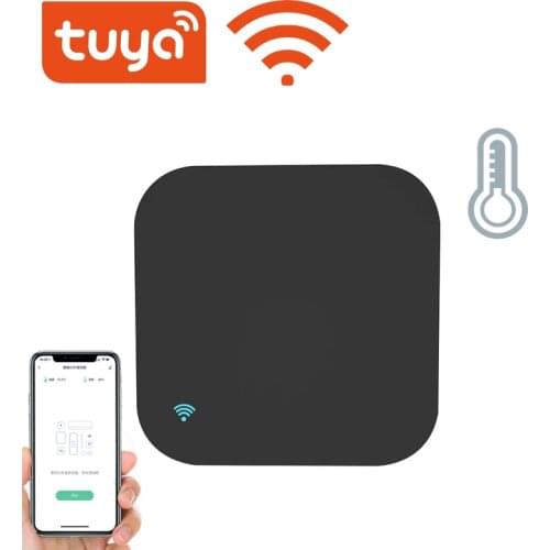 Tuya WiFi Temperature And Humidity Sensor,WiFi IR Remote Control for AC/TV,Smart Life APP Control,Work with Alexa Google Home
