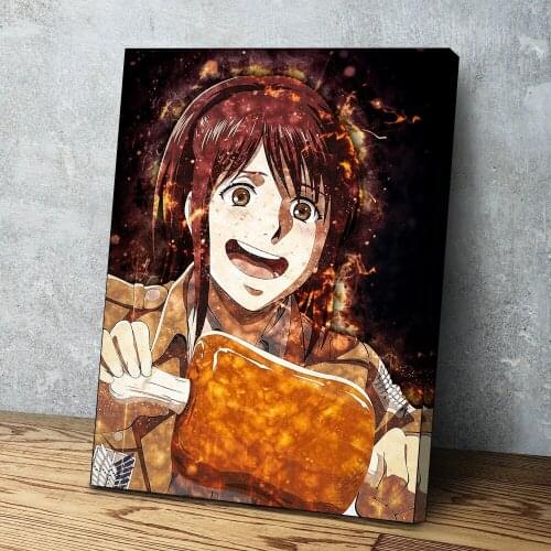 HD Prints Attack on Titan Canvas Painting Wall Art Sasha Blaus Poster Home Decor Bedroom Background Anime Pictures Framework