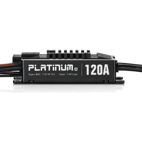 Hobbywing Platinum Pro V4 120A 3-6S Lipo BEC Empty Mold Brushless ESC for RC Drone Aircraft Helicopter