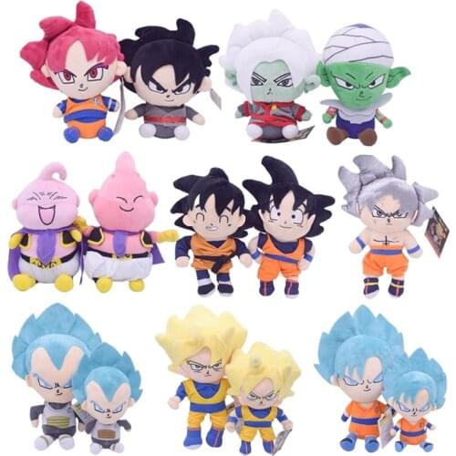 Dragon Ball Stuffed Plush Toys Super Saiyan Son Goku Son Goten Piccolo Majin Buu Vegeta IV Anime Figures Plushie Doll Toy Gift