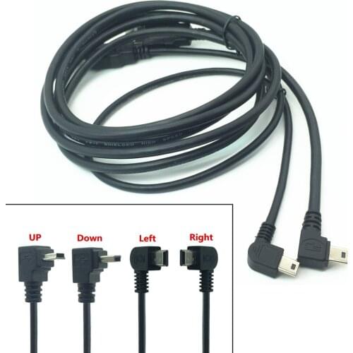 Mini USB 2.0 Cable 5Pin Mini USB to USB Fast Data Charger Cables for MP3 MP4 Player Car DVR GPS Digital Camera HDD Smart TV