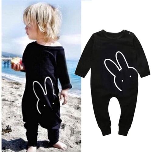 Infant Baby Girls Boys Clothes Long Sleeve Rabbit Romper Outfits Jumpsuit Newborn Kids Boy Girl Cotton Rompers 0-36M