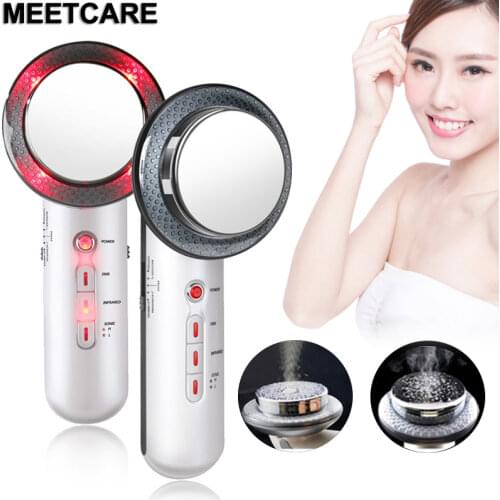 Face Lifting 3in 1 EMS&Infrared&Ultrasonic Body Massage Loss Weight Beauty Device Ultrasound Slimming Fat Burner Anti Celluite
