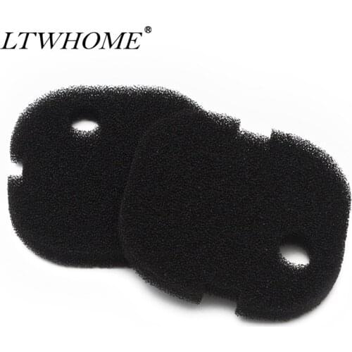 LTWHOME Black Fine Foam Filter Fit for AquaOne Aqua One AQUIS 700/750 and 500/550