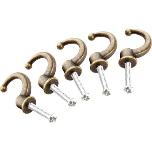 5pcs 11*29mm Wall Hook Key Holder Letter Rack Hanger Hanging Decor Organizer Kitchen Dining Bar Tool