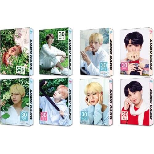 2020 new South Korean Groups KPOP Bangtan Boys Poster lomo card Photo Card photo Picture JUNG KOOK JIMIN JIN SUGA V RM J-HOPE