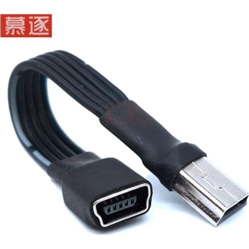 10CM 90 Degree 4 angle mini USB Female to Mini B 5 Pin Male cable Adapter 50CM 100CM