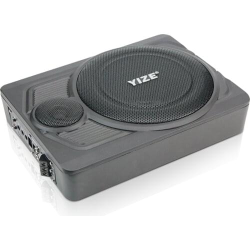 Car subwoofer car audio subwoofer ultra-thin 10 "12V active weight subwoofer car audio speaker with treble