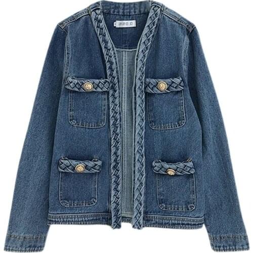 Women Denim Jacket 2021 New Spring And Autumn Long Sleeved Cardigan Retro Loose Short Jean Coat Women jackets Outwear Female