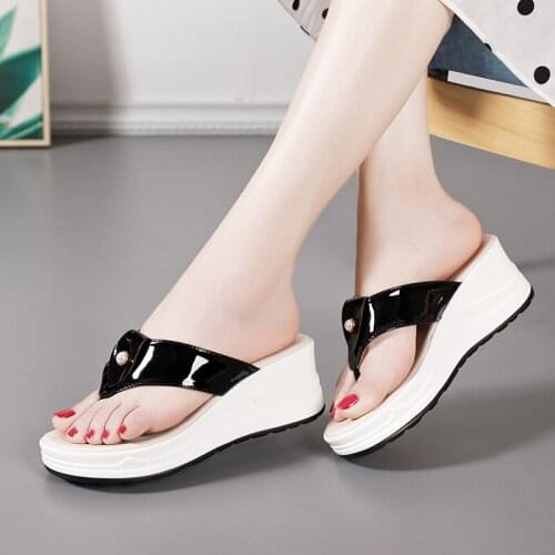 Logoneone Womens Slippers 2021 Summer Outdoor Beach Flip Flop Solid Color Fashion Sandals Flat Casual Shoes