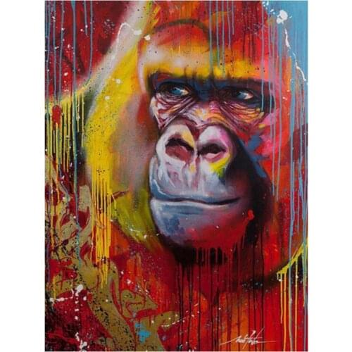 Animals diamond painting orangutan rhinestone embroidery picture mosaic sticker decor diamond dot tapestry posters wall paper