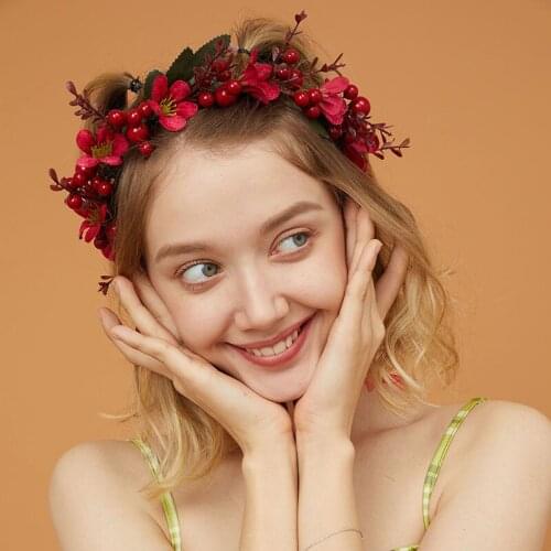 1PC Wedding Tiaras Hairbands Hair Ornaments Flowers Elegant Wedding Hair Accessories For Women Bride Engagement Jewelry