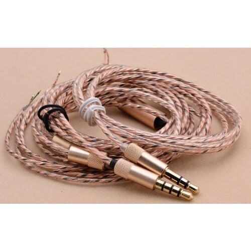 10pcs DIY Headphone cable 3.5mm copper cable Strands audio Earphone Maintenance Wire with mic headphone repair for headset