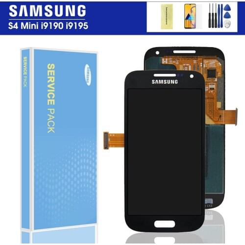 4.3'' For Samsung S4 mini GT-i9195 i9190 i9192 LCD Display Digitizer Touch Screen Assembly with frame Assembly Replacement