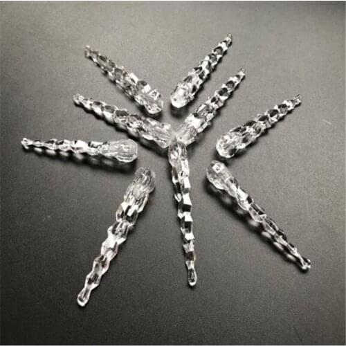 50pcs Plastic Icicle for String Lights Fairy Wedding Party Light Decor 2018 Newest Xmas Party Garden DecorChristmas High