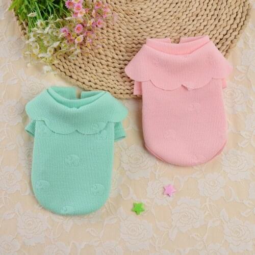 Uk Supplier Sweater For Dogs Clothes Dachshund Sphinx Clothes Puppy Girl Soft Small Dogs Solid Candy Color Chihuahua Coat