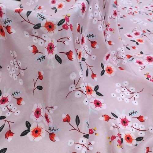 Digital Printing Soft Silk Fabric Wide Silk Crepe De Chine Dress Shirt Mulberry Silk Fabric