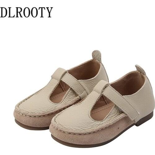 Children Leather Shoes Flat Boy Girl Kids Cute Casual Hook & Loop Fashion Show Child Soft Running Autumn Spring Sneakers