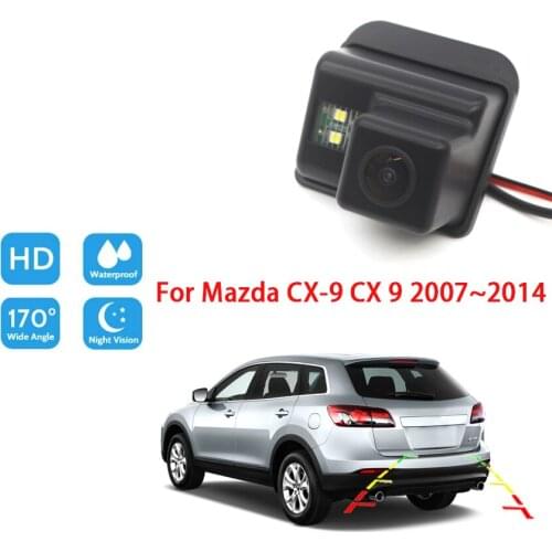 Car Rear View Camera For Mazda CX-9 CX 9 2007 2008 2009 2010 2011 2012 2013 2014 CCD Full HD Night Vision Reverse Parking Camera