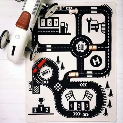 Beach mat picnic mat rug cartoon anti-static tapete for kids room decor cute rug for boy girl creative learning rug small carpet