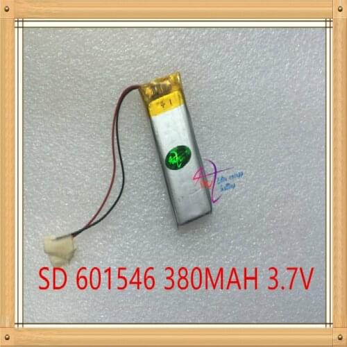 Liter energy battery 3.7V lithium polymer battery 601546 380MAH recording pen pen steelmate remote control