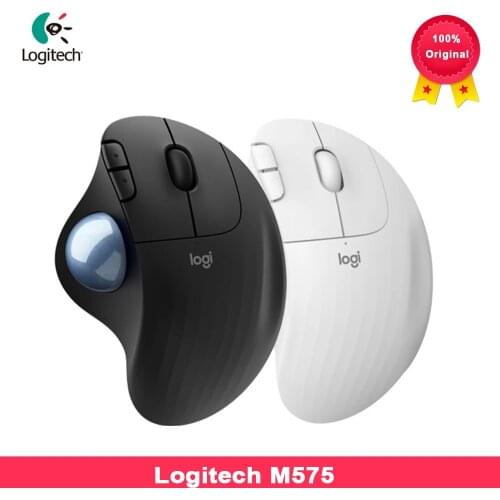 Logitech M575 ERGO Trackingball Mouse 5 Buttons 2000DPI 2.4HZ Wireless Comfortable Mice w/low Energy Technology for Office Home