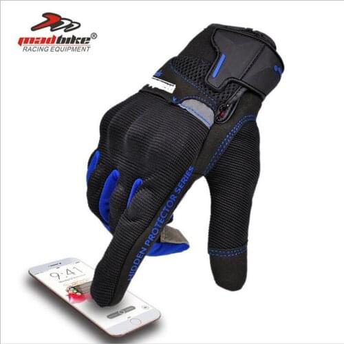2018 Autumn New MADBIKE touch screen motorcycle rider gloves Motocross racing full finger gloves Cycling fall protection gloves