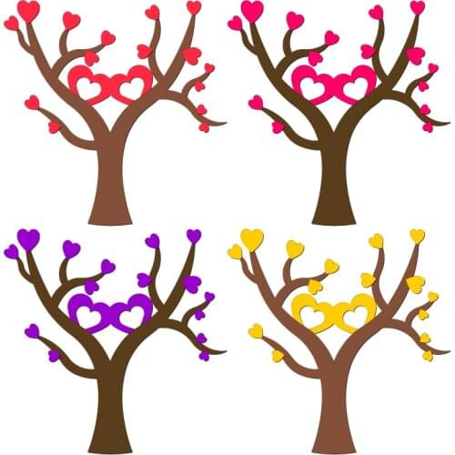 New tree Wooden Die Scrapbooking C2774 Cutting Dies Multiple Sizes Compatible with most die cutting machines