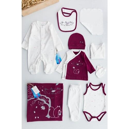 Organic Squirrel Figure 10 Piece Baby Hospital Outlet Baby Set