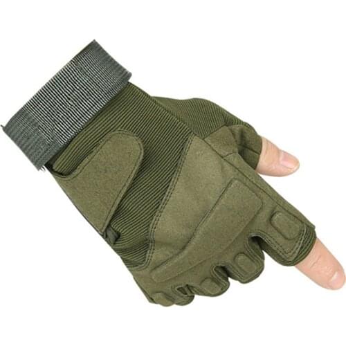 Newly US Army Military Tactical Fingerless Gloves Outdoor Sports Combat Motocycle EVA Protective Cushion Army Half Finger Gloves