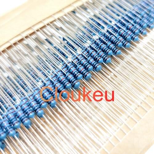 Color ring resistance 1/4W 1% 5% 0.62R 0.68R 0.75R 0.82R 0.91R 1R 1.1R 1.2R 1.3R 1.5R 1.8R 2R 2.2R 2.4R 2.7R 3R 3.3R Ohm 0.25w