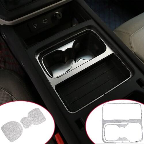 Car Styling Alloy Water Coaster Car Water Cup Holder Frame Trim Sticker Auto part Interior For Land Rover Defender 110 2020-2021