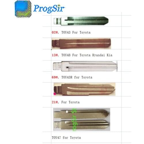 TOY43 TOY48 TOY43R TOY47 Blank Espada Blade for Toyota Fit KD VVDI Remote Key