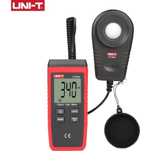 UNI-T Mini Light Meter UT383/UT383BT/UT383S Industrial/Household Lux Meter, LCD Backlight, Low Battery Indication Illuminometer