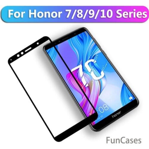 Protect Glass Honor 10 8x 7C glass For Huawei 7x 7a 7c 5.7 8 9 8x Tempered Glas Screen Protector On Honor7x Honor7c Honor7a Film