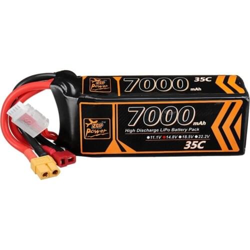 ZOP Power 7000MAH Lipo Battery 4S 14.8V 35C T XT60 Plug Connector for RC Car Model Helicpoter Quadcopter Drone Frame Parts