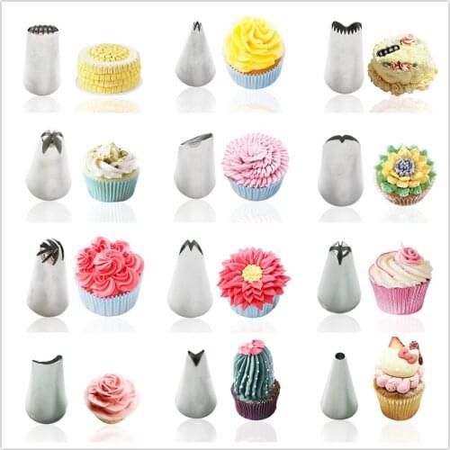 1pc Icing Piping Nozzles Pastry Tips Cake Sugarcraft Decorating Bakery Tools