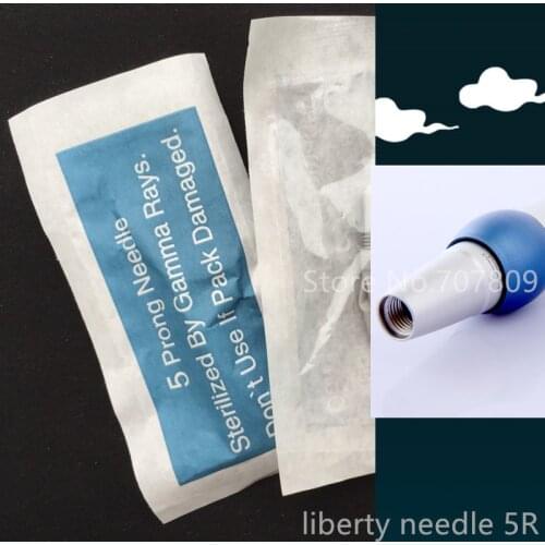 100pcs 5RL Permanent Makeup needle for eyebrow & eyeline & lip safety needle for liberty digital tattoo machine