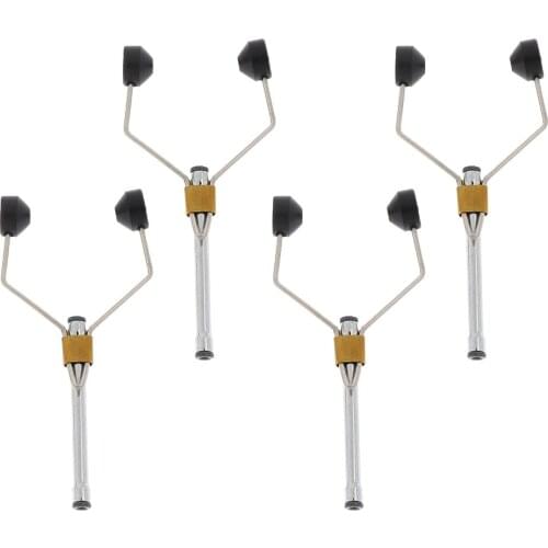 4pcs 8cm Durable Fly Tying Tools Ceramic Fly Tying Materials Bobbins Thread Holder Fly Tying Tools Materials Black