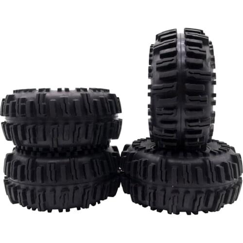 4pcs Rock Crawler 2.2 inch Tires Soft 128mm Tyre with Foams for Axial Wraith SCX10 Jeep Wrangler TRX-4 2.2 WHEEL
