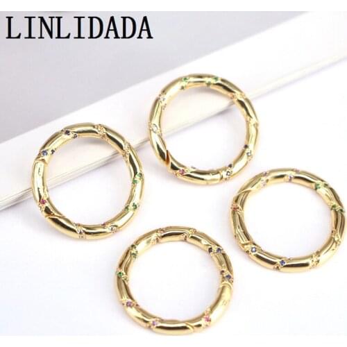 5Pcs 25mm Spring gate ring push gate snap hook purse O ring,Carabiner Snap Clip Hook /metal hooks,carabiner hook for bag