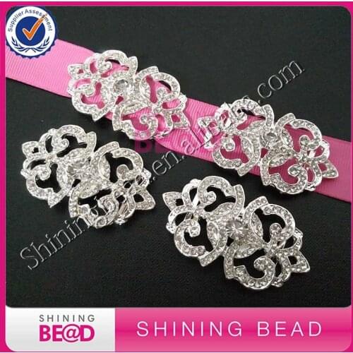 50Pieces/lot, Sliver Clear Rinestone Wedding Buckles For Ribbon/Invitation Cards/Dress,FREE SHIPPING,Fashion Rhinestone Buckles