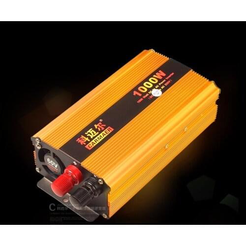 Free Shipping 1000W DC 60V to AC 220V crocodile clip + E bike Connection line USB Power Inverter Converter Transformer Power
