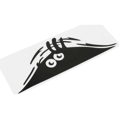 Black 3D Cool Big Eyes Car Sticker Badge Trunk Decal For Nissan NV200 Nuvu NV2500 Forum Denki 350Z Zaroot March Murano T