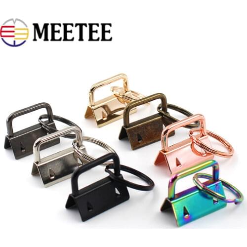 10/20pcs 20/26/32mm Belt Webbing Metal Tail Clip Ring Strap End Clips Clasp Wallet Leather Keychin Buckle Stopper DIY Crafts