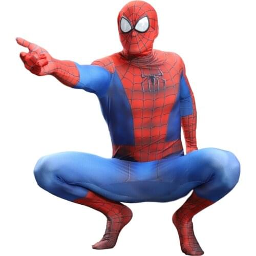 Adult Kids Black Spider Boy Costume Symbiotic Cosplay Supe Zentai Hero Suit Catsuit Halloween Costumes Party Fancy Anime Clothes