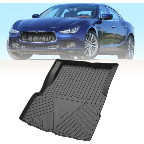 TPE Trunk Mat For Maserati Ghibli 14-20/Levante 17-20/Quattroporte 2014-2020 Custom Waterproof Cargo Liner Carpets Accessories