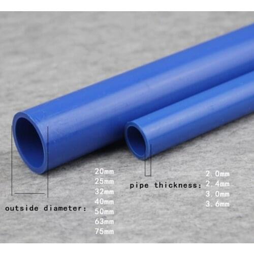 Red/White PVC Pipe OD 20mm 25mm 32mm 40mm 50mm 63mm Agriculture Garden Irrigation Tube Fish Tank Water Pipe 40-50cm 1 Pcs